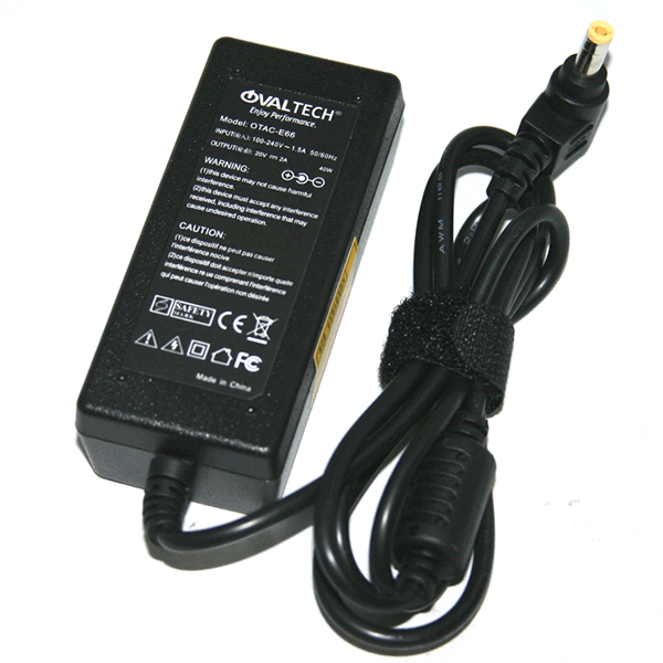 Imagen 1 del producto “Cargador / Adaptador para Laptop OVALTECH OTAC-E66 de 40W 20V 2.1A (5.5*2.5) - ”