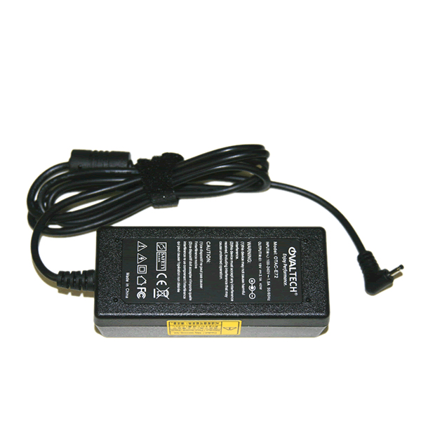 Imagen 1 del producto “Cargador / Adaptador para Laptop OTAC-E72 OVALTECH de 40W 19V-2.1A (2.5*0.7) - ”