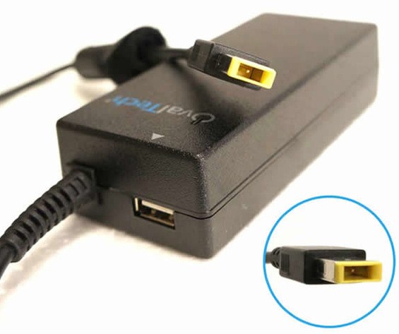 Imagen 1 del producto “Adaptador OTAC-E77 para Computadora Portátil 20V/4.5AH Cuadrada + USB Marca OvalTech - ”
