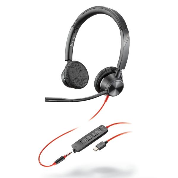 Imagen 1 del producto “HP Poly Blackwire 3225 - Alambricos, USB-A, conector 3.5 mm, Binaural ”
