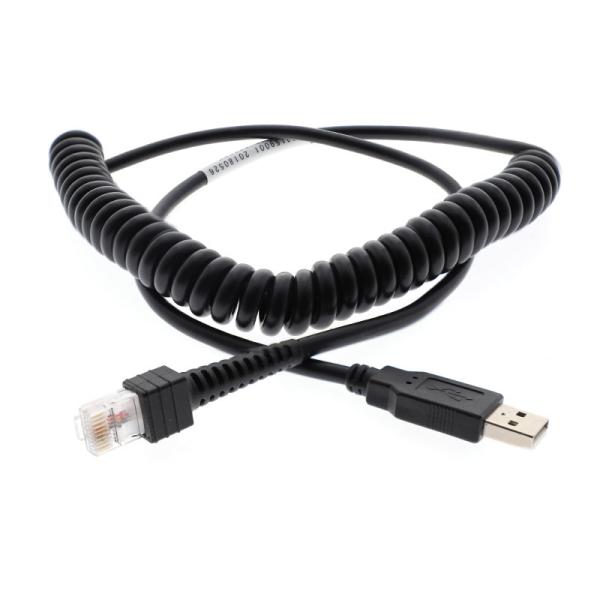 Imagen 1 del producto “QIAN CABLE DE EXTENSION DE A/RJ50 USB - 2.40 MT, PARA PUNTO DE VENTA MOD. QCU18001 ”