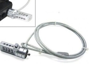 Imagen 1 del producto “Candado de Combinación - K-Slot (Microsaver), P/Portátiles, Acero, BROBOTIX 128899 ”