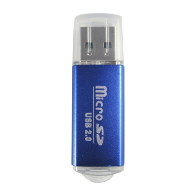 Imagen 1 del producto “Lector MicroSD BROBOTIX 345673A - 480 Mbit/s, Azul, USB 2.0 ”