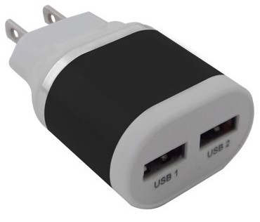 Imagen 1 del producto “Cargador BROBOTIX 2 Puertos USB 161264N - Negro, USB ”