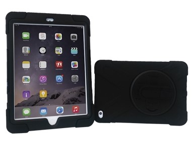 Imagen 1 del producto “FUNDA PROTECTOR C/CORREA - USO RUDO, GIRO 360º, P/IPAD MINI 4 Y 5TA GENERACION, 7.9, C/MICA, BROBOTIX 031414 ”