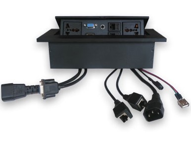 Imagen 1 del producto “CAJA P/MESA BROBOTIX 005514N - Cat 5, Metal, Negro ”