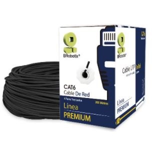 Imagen 1 del producto “Bobina UTP - Exterior, Doble Forro, BROBOTIX 171100, 305 m, Negro, Exterior, Cat6, CCA ”