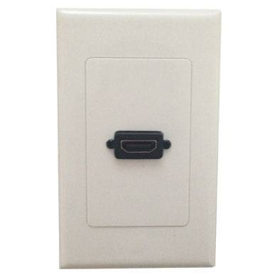 Imagen 1 del producto “TAPA - FACEPLATE DE 1 PANEL CON JACK HDMI HEMBRA 90 GRADOS - UNIVERSAL, STANDARD ”