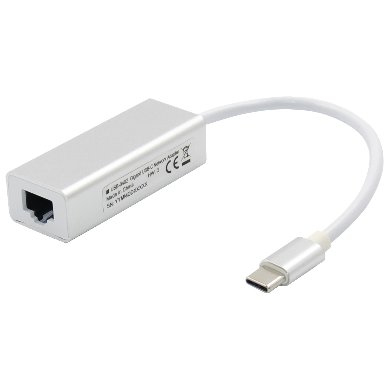Imagen 1 del producto “Convertidor USB Tipo C a RJ45 BROBOTIX 651879 - USB C, RJ-45, 15 cm, Plata ”