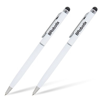 Imagen 1 del producto “Pluma Stylus Tablet Duopk BROBOTIX 6000397 - Blanco ”