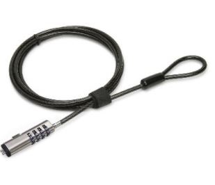Imagen 1 del producto “Candado de Combinación - NANO (NANOSAVER ), P/Portátiles, Acero, Negro, BROBOTIX 6000298 ”