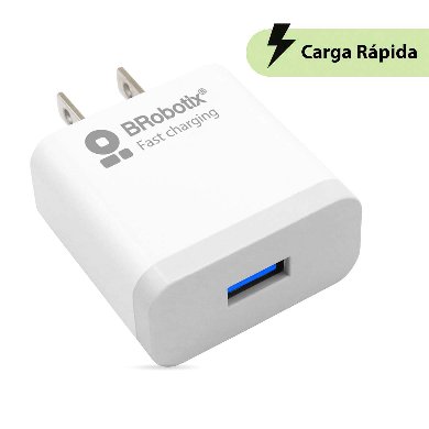 Imagen 1 del producto “CARGADOR CARGA RÁPIDA USB V3.0 TIPO A (6000533) - Brobotix ”