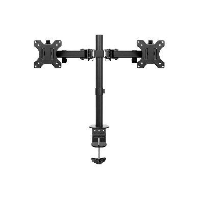 Imagen 1 del producto “Soporte para Monitor LCD - de 2 Brazos, de 13 a 32 Pulgadas, P/Montaje Escritorio, Resistencia 8 KG C/U, BROBOTIX 963210 ”