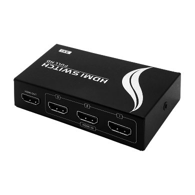 Imagen 1 del producto “MULTIPLEXOR HDMI MANUAL 3 DISPOSITIVOS A 1 TV - CON CONTROL REMOTO 963272  BROBOTIX ”