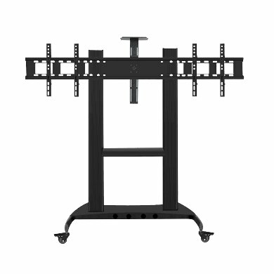 Imagen 1 del producto “SOPORTE DE PISO 2 PANTALLAS - 60 A 86 PULGADAS, MÓVIL, RESISTENCIA 130 KG, 6006412 BROBOTIX ”