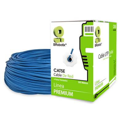 Imagen 1 del producto “Bobina UTP - CAT5e, 305 m, Interior, Azul, CCA, BROBOTIX 065200 ”
