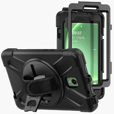 Imagen 1 del producto “FUNDA PROTECTOR C/CORREA - USO RUDO, GIRO 360º, P/SAMSUNG GALAXY ACTIVE 5, 8.0 Pulgadas, C/MICA, X300 Y X306, BROBOTIX 6007068 ”