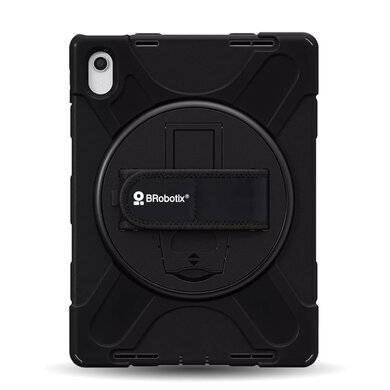 Imagen 1 del producto “FUNDA PROTECTOR C/CORREA - USO RUDO, GIRO 360º, P/IPAD 11 Pulgadas, 11VA GENERACIÓN, A16, 2025, C/MICA, BROBOTIX 406016 RBT ”
