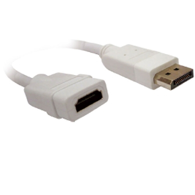 Imagen 1 del producto “Adaptador Displayport a HDMI BROBOTIX - DisplayPort, HDMI, Color blanco ”