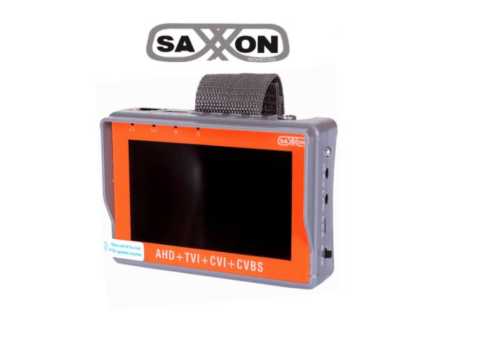 Imagen 1 del producto “SAXXON TES07MC- Probador de Video de Pulsera con Pantalla de 4 Pulgadas/ Soporta Resolución de Hasta 4 Megapíxeles/ Soporta: HDCVI/TVI/AHD - ”