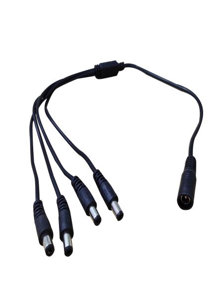Imagen 1 del producto “SAXXON PSUWB07 - Divisor de Energía para 4 Cámaras/ 1 Conector Hembra + 4 Conectores Macho/ 2.1 mm - ”