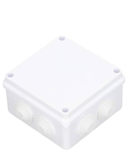 Imagen 1 del producto “SAXXON PB100 - Caja de conexiones con 7 entradas / PVC libre de halógenos / Compatible con cámaras Bullet / Domo / Dimensiones 100 x 100 x 70 mm ip55 - ”