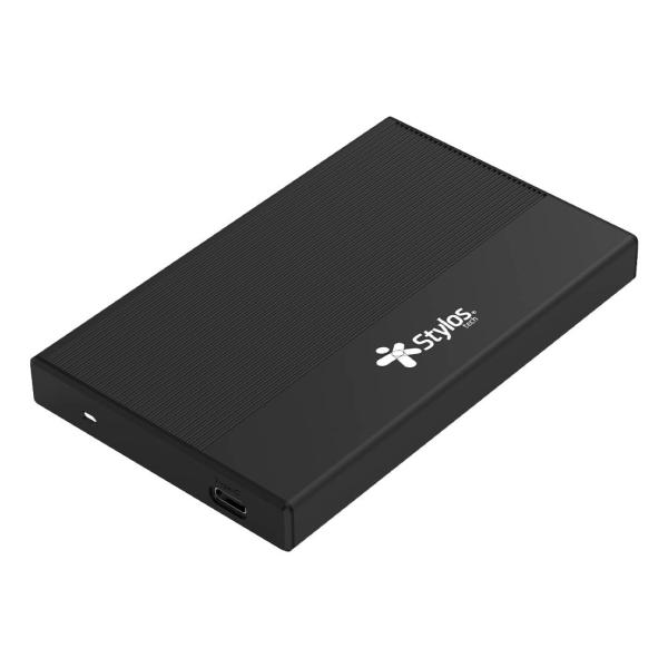 Imagen 1 del producto “Enclosure Stylos STEN251B 2.5 Pulgadas Interfaz Tipo C - Gabinete para SSD y HDD de 2.5 Pulgadas con un grosor de 9.5 mm Soporta protocolo de transporte UAS ”