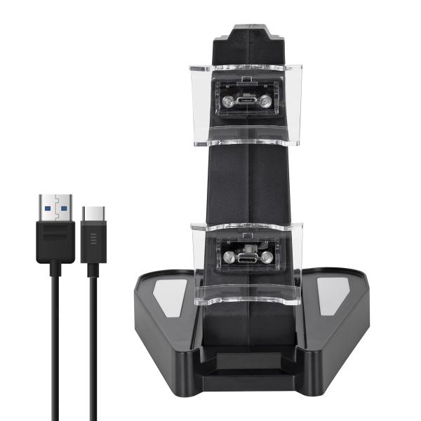 Imagen 1 del producto “Immortal Cargador dual PS5 carga 2Hrs - led indicador 170x118x170mm 158g, 1 año de garantía ”