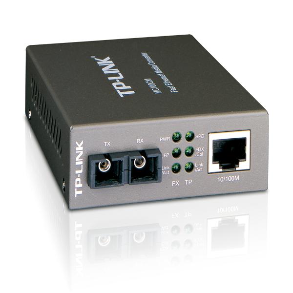 Imagen 1 del producto “CONVERTIDOR MULTIMEDIA CON FIBRA MULTI-MODO DE 10/100MBPS TP-LINK  MC100CM DOBLE FLUJO DE CONTROL - ”