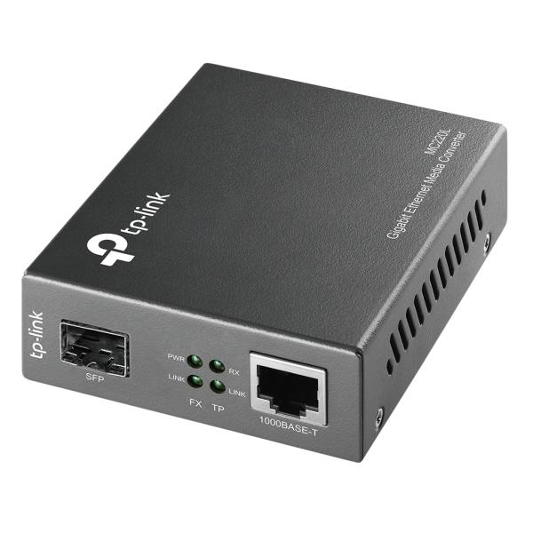 Imagen 1 del producto “CONVERTIDOR MULTIMEDIA SFP GIGABIT TP-LINK  MC220L CON PUERTO FX COMPATIBLE CON HOT-SWAPPABLE - ”