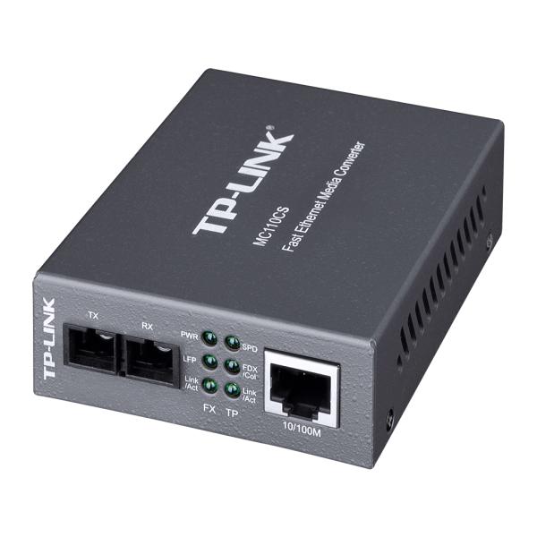 Imagen 1 del producto “CONVERTIDOR MULTIMEDIA DE MODO INDIVIDUAL DE 10/100MBPS CON COMPLETO O DOBLE DUPLEX DE TRANSFERENCIA TP-LINK  MC110CS - ”