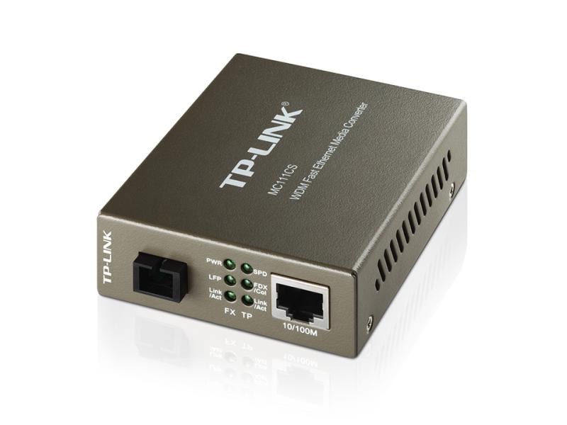 Imagen 1 del producto “CONVERTIDOR MULTIMEDIA WDM DE 10/100MBPS TP-LINK  MC112CS DE RECEPCIÓN Y TRANSMISIÓN DE DATOS EN UNA FIBRA - ”