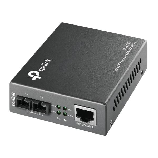 Imagen 1 del producto “CONVERTIDOR MULTIMEDIA MULTI-MODO GIGABIT TP-LINK MC200CM PARA AMPLIAR LA DISTANCIA DE FIBRA - ”