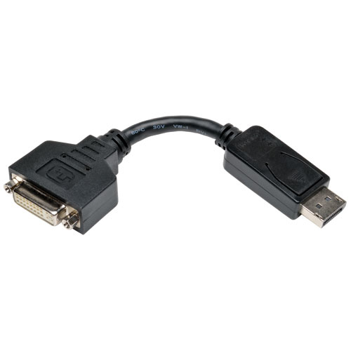 Imagen 1 del producto “Tripp Lite Adaptador DisplayPort a DVI - Convertidor para DP-M a DVI-I-F, 15.2 cm [6 ”