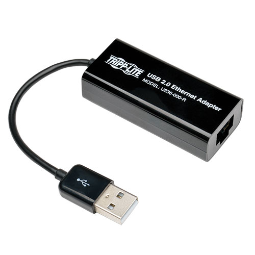 Imagen 1 del producto “Adaptador de red TRIPP-LITE U236-000-R - USB A, RJ-45, Macho/hembra, Negro ”