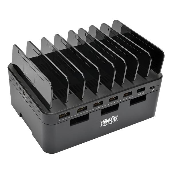 Imagen 1 del producto “Estación Tripp Lite de Carga USB de 7 Puertos con Quick Charge 3.0 - Puerto USB-C, Almacenamiento de Dispositivo, Salida de Carga USB 5V 4A (60W) U280-007-C ”
