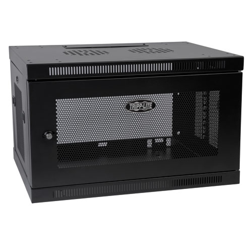 Imagen 1 del producto “Gabinete SmartRack de 6U de Bajo Perfil TRIPP-LITE SRW6U - Negro, Montado en la pared, 90, 7 kg, 6U, 13 kg ”