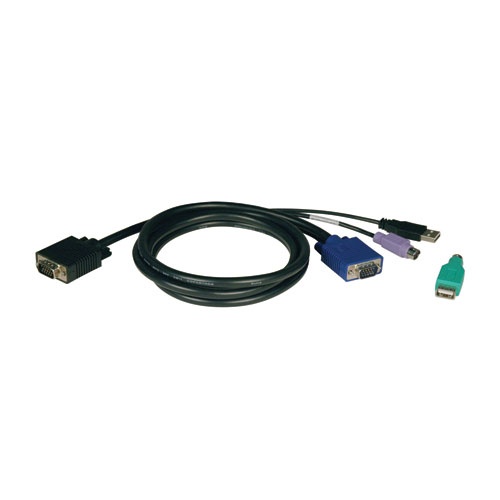 Imagen 1 del producto “Cable para switch TRIPP-LITE - Negro, VGA, VGA, PS/2, USB, Macho/Macho ”