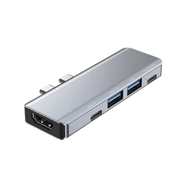 Imagen 1 del producto “DockStation 5 EN 1 UBP UB52 Hub Adaptador Urban Balance con 5 entradas. Entradas HDMI - USB A y tipo C. Carga máxima PD de 100W. Especial para MACBOOK / APP ”
