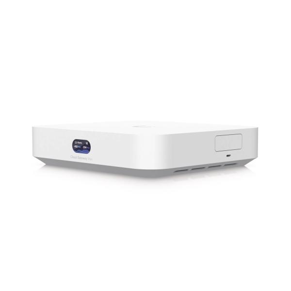 Imagen 1 del producto “Ubiquiti UCG-MAX - Cloud Gateway UniFi - 4 puertos LAN de 2.5GbE, 1 puerto intercambiable a WAN, 1 puerto WAN de 2.5GbE, Balanceo de carga, 1.5Gbps con IDS/ ”