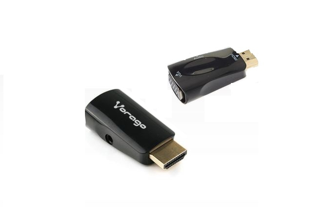 Imagen 1 del producto “Convertidor HDMI a VGA VORAGO ADP-208 - 3, 05 m, HDMI, VGA/3.5mm, Macho/hembra, Negro ”