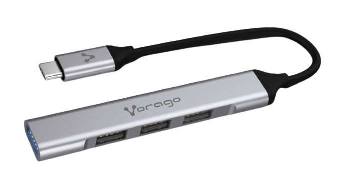 Imagen 1 del producto “CONCENTRADOR HUB VORAGO HU-200 4 PTOS USB SLIM TIPO C - ”