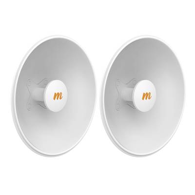 Imagen 1 del producto “Antenas Modulares Dual Slant MIMOSA - 4.9-6.4 GHz, dimensiones (42.9cm), apertura 45°, ganancia de 25 dBi, diseñada para radio C5x. N5-X25-2PACK ”