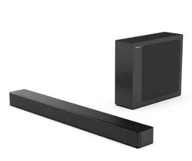 Imagen 1 del producto “Barra de Sonido Hisense HS2100 - Subwoofer Bluetooth. Canales 2.1 ”
