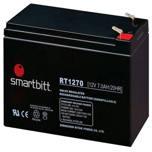 Imagen 1 del producto “Batería de Reemplazo SMARBITT SBBA12-7 / SBBA7-12 - Negro, 12 V, 7 Ah ”