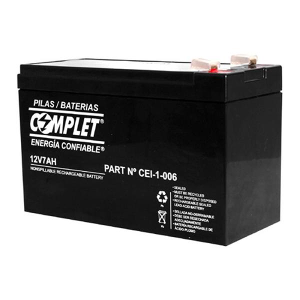 Imagen 1 del producto “Batería Plomo Ácido COMPLET 12V 7Ah. Garantía 12 meses - ”