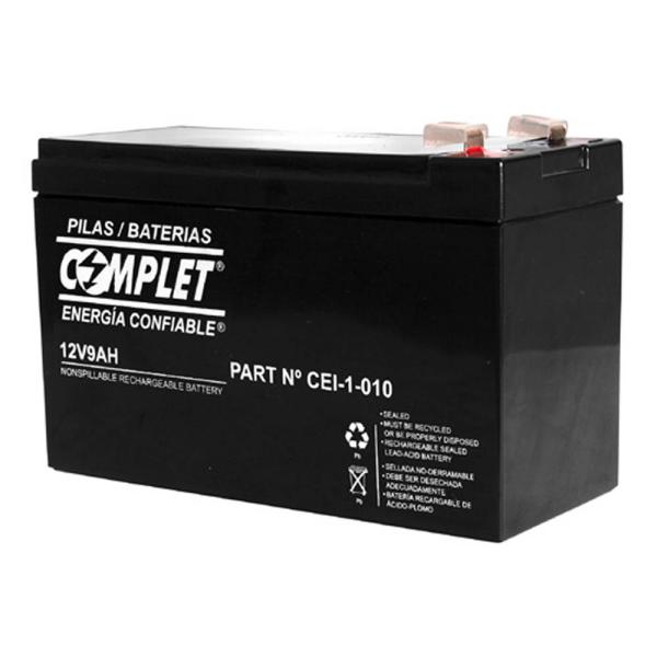 Imagen 1 del producto “Batería Plomo Ácido COMPLET 12V 9Ah. Garantía 12 meses - ”