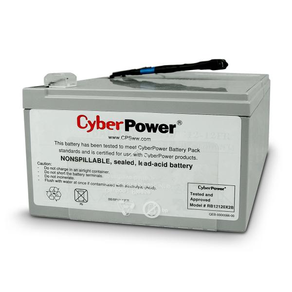 Imagen 1 del producto “Paquete de Baterías CyberPower RB12120x2b - Gris ”