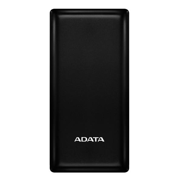 Imagen 1 del producto “PowerBank ADATA C20 de 20 - 000 mAh. Carga simultánea 3 dispositivos. Con indicador LED de carga, dos puertos USB-A y un puerto USB-C. NEGRO. PBC20-BK ”