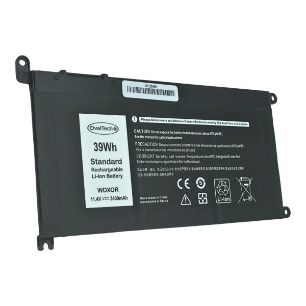 Imagen 1 del producto “Batería OTD5481 OVALTECH Polimero - 11.4V, 39 Wh, 3400mAh, 3 Celdas para DELL INSPIRON 13 5378 5368, WDX0R ”